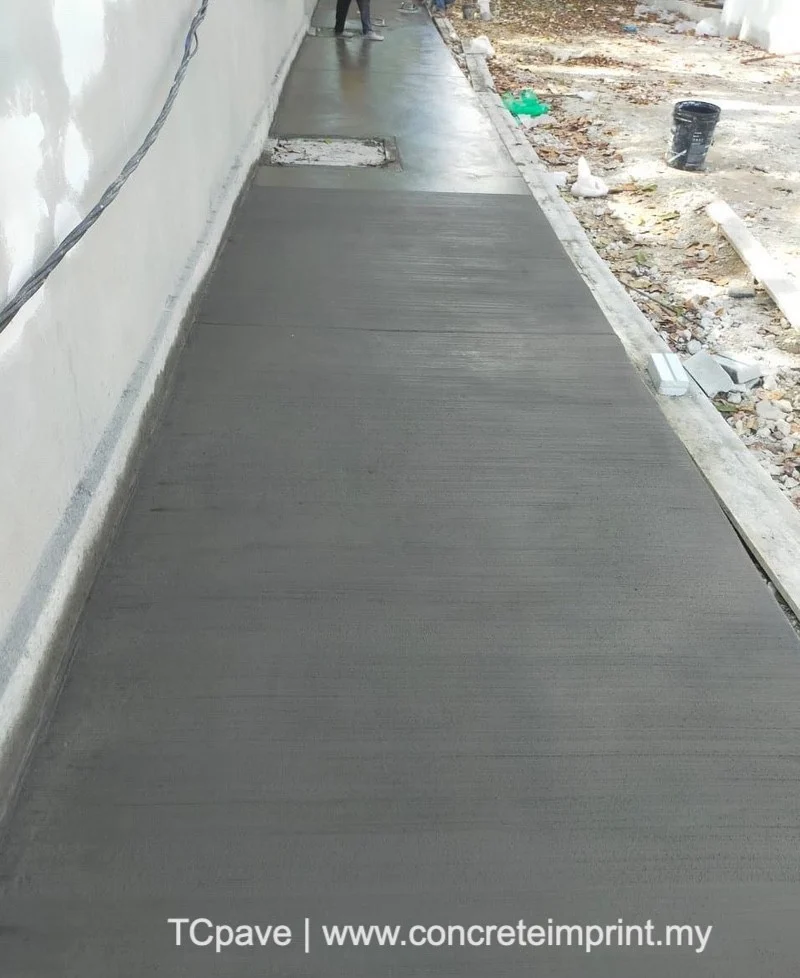 Walkway 36 34 Broom Finishing Concrete Imprint