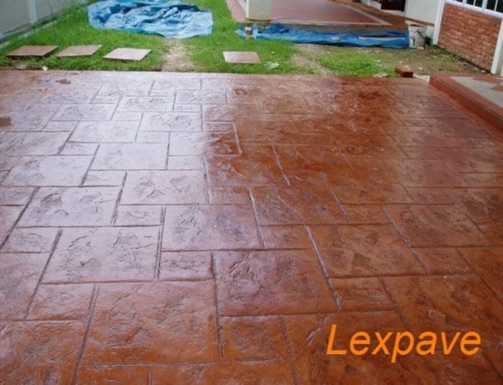 Concrete Imprint Seamless Textured With Design 14 Concrete Imprint